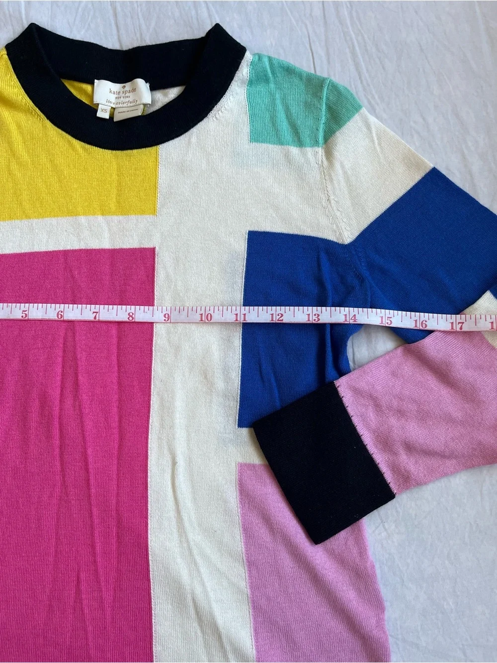 color blocked sweatshirt